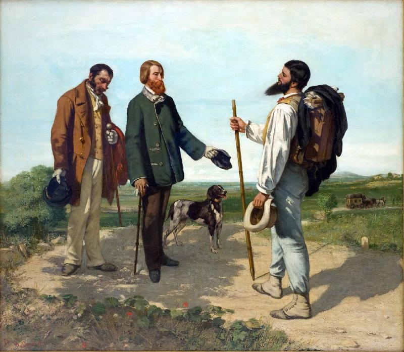 Gustave Courbet La rencontre Sweden oil painting art